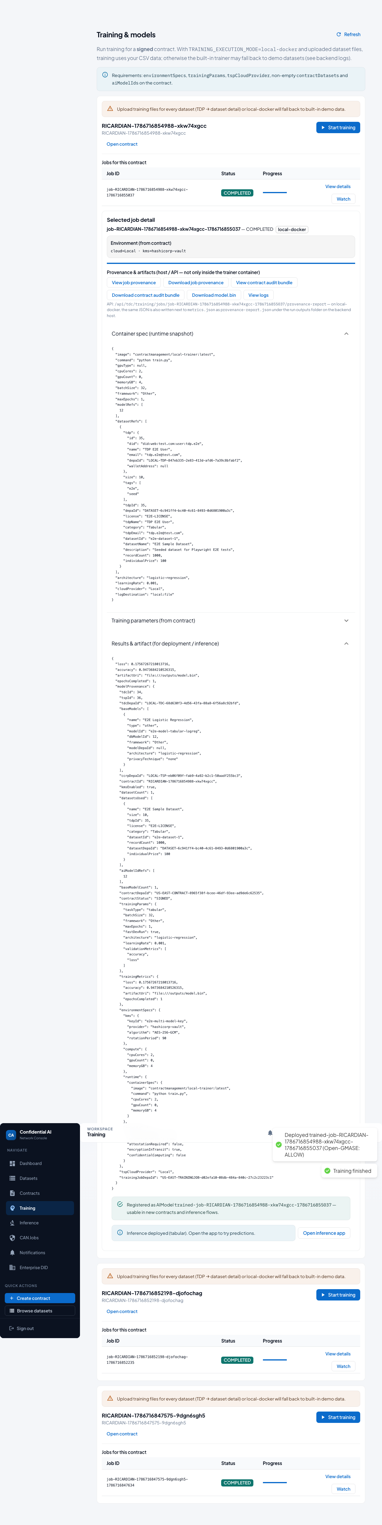 Deploy for inference under Open-GMASE gate